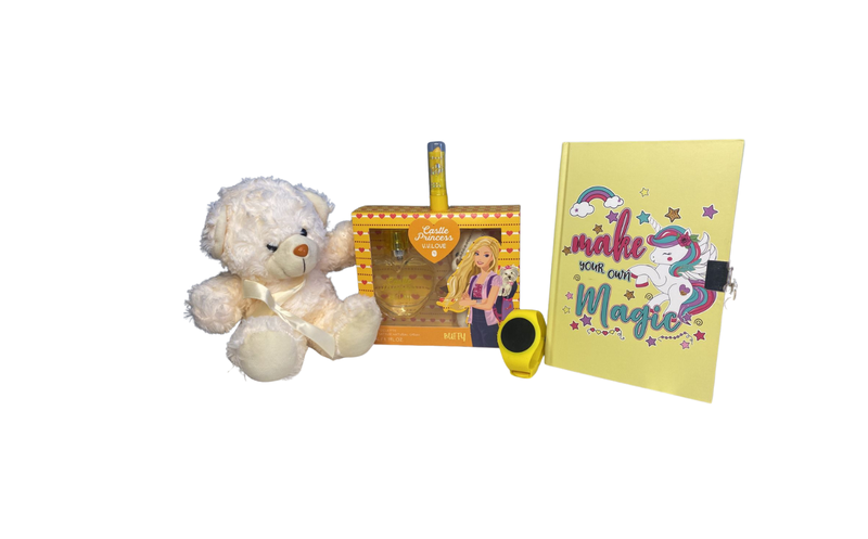 Castle Princess Kids' Gift Set - Perfume, Teddy, Watch, Lip Gloss &amp; Diary
