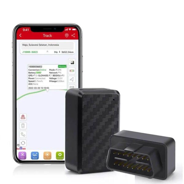 MV66 Mini OBD2 GPS Tracker, Real-Time, Voice Monitor &amp; Alarm | Free App