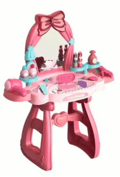 30-Piece Kids' Makeup Desk &amp; Beautician Dressing Table
