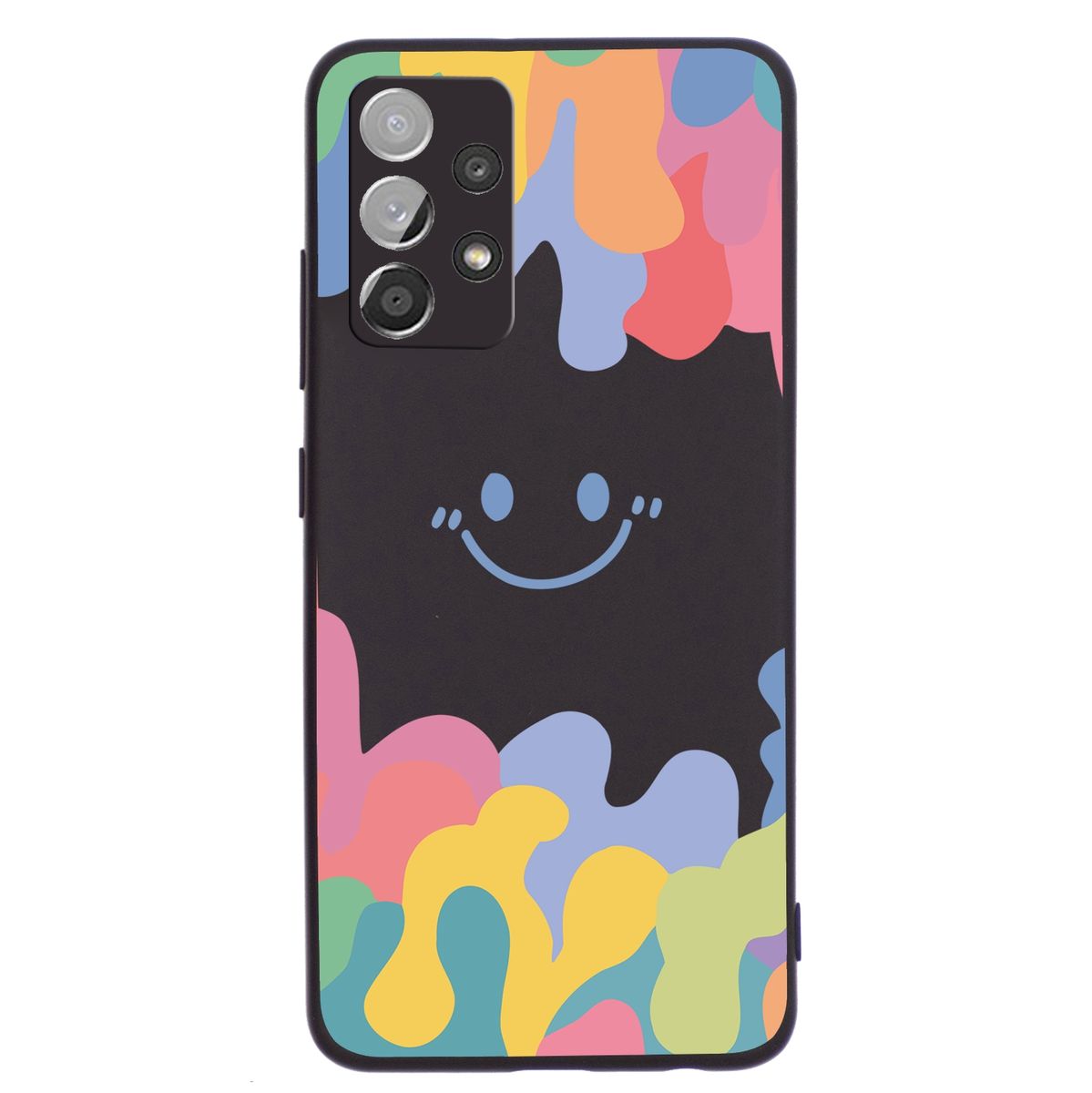 Painted Smiley Silicone Case for Samsung Galaxy A32 5G | Buy Online in ...