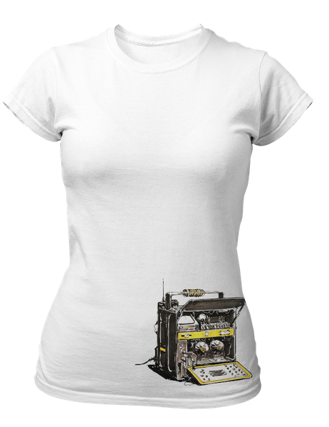 PepperSt Ladies White T-Shirt - Dream Sketch