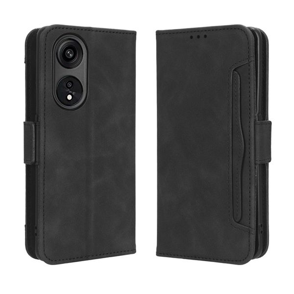 Multi Card Groove Leather Cover Compatible With Oppo Reno10 Pro Plus 5G
