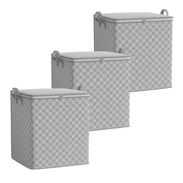 Creative Deco SET of 3 HERRING Jumbo Storage Bags
