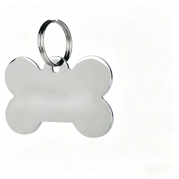 Stainless Steel Pet Tags, Personalized Dog Tags And Cat Tags(Dog Bone)