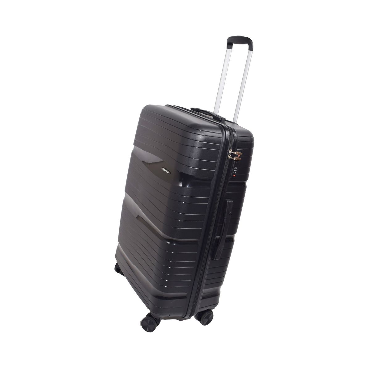 Marco Odyssey light & strong Polypropylene 24 inch Luggage (Black ...