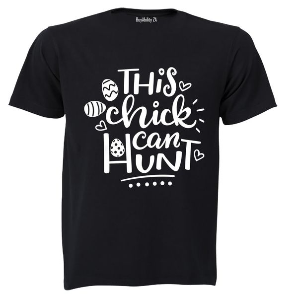 This Chick Can Hunt - Easter - Kids T-Shirt