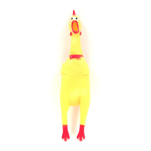 Shrilling Rubber Chicken Pet Chew Toy