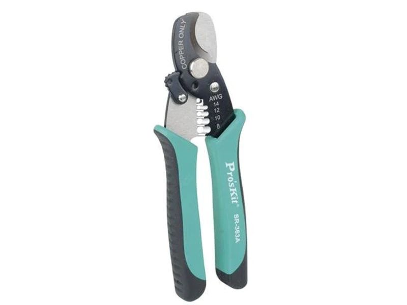 PRK SR-363A 2-in-1 Round Cable Cutter &amp; Stripper (168mm)