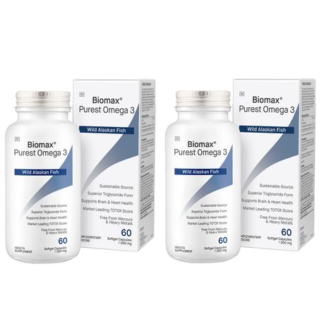 Biomax Purest Omega 3 60's - 2x Bundle Image