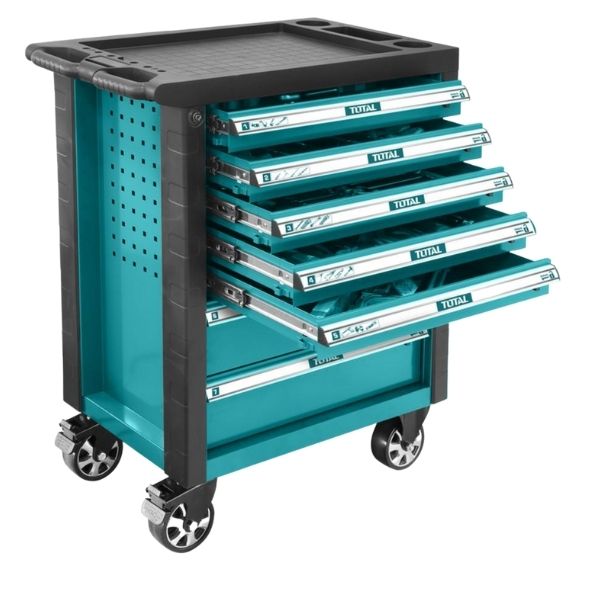 Total Hand Tool Set / Mechanics Tool Trolley Set Including 162 Pieces