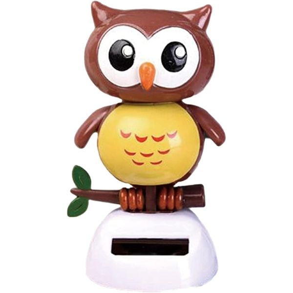 Solar Powered ToyOwl Dancing Figure,Cute Solar Dancing Shaking Head Animals