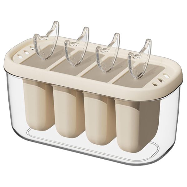 Ice Cream Ice Lolly Popsicle Mold - 4 With Stick
