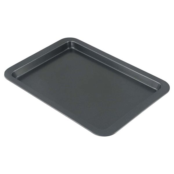 Premium Carbon Steel Rectangular Shallow Baking Pan - 37.5cm - Black