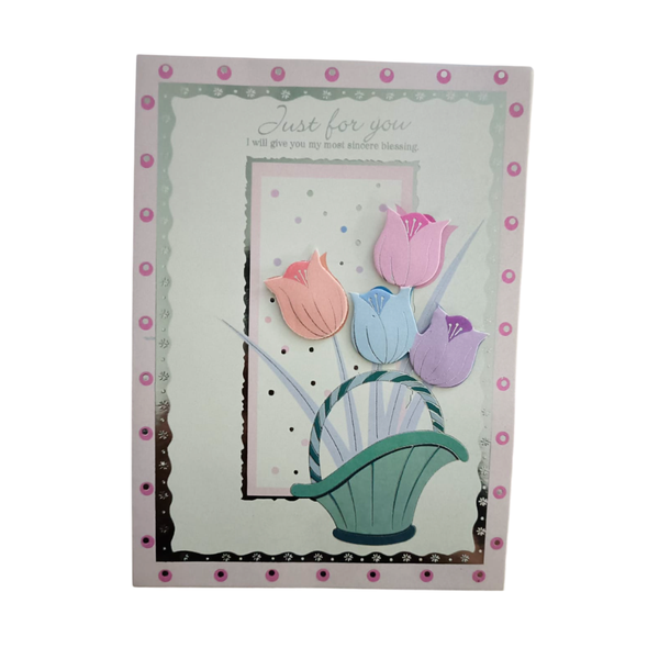 Floral Wishes Card - Pack of 10
