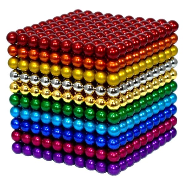 Magnetic Balls (Spheres) - 216 Piece Building Set - Colourful - 5mm