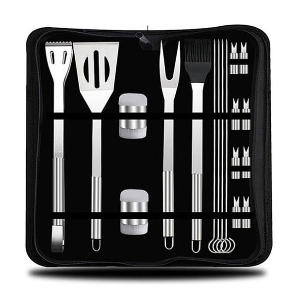 T4U 18-in-1 Stainless Steel Braai Set with Case