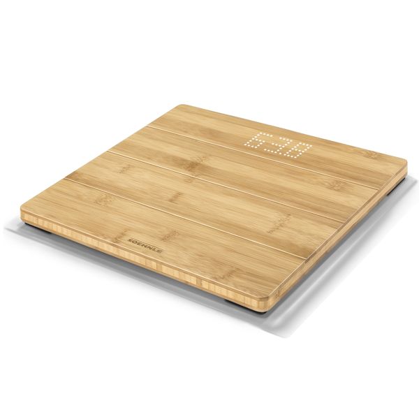 Soehnle Bamboo Digital Bathroom Scale, Maximum Weight of 180kg.