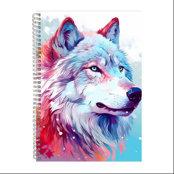 Winter Wolf 2 Gift Idea A4 Notepad 217