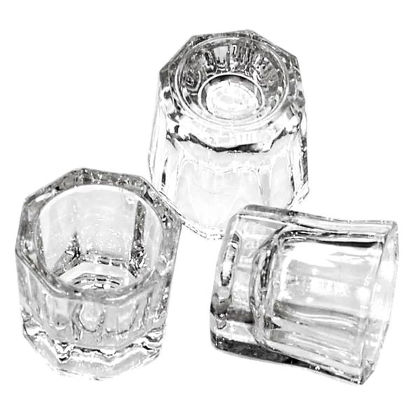 Polygel/Acrylic Glass Dipping Jar - Set of 3
