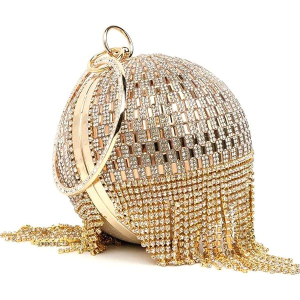 Ladies Wedding Luxury Round Ball Evening Party Purse Bag