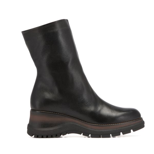 Paula Urban Ladies Leather Chunky Boot 23-1226 Black