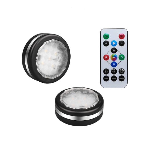 Remote Control Color Changing Puck Lights- CB-S8022