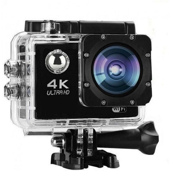 4K Ultra HD Sports 30M Water Resistant Camera - Black
