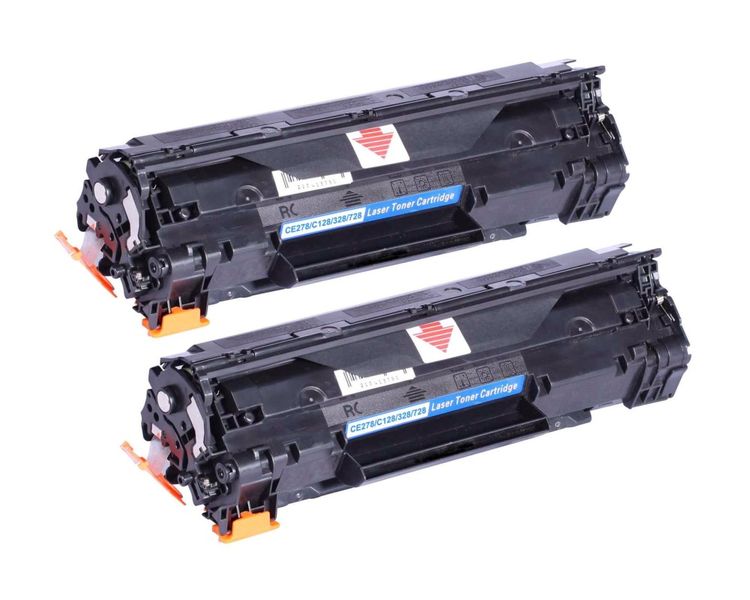 Compatible HP 78A / CE278A / Canon 726 / 728 Black Toner Cartridge x 2