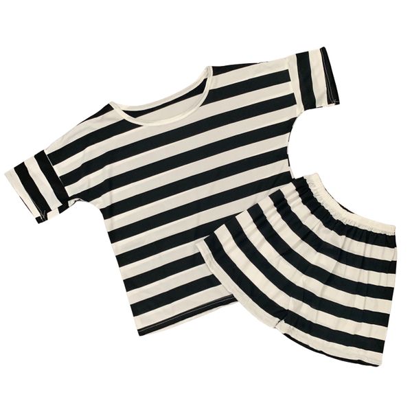 Striped Women's Summer Pyjamas - 2 Piece