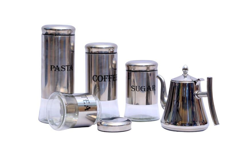 Zazo 5 Piece Classic Kitchenware Canisters And Teapots