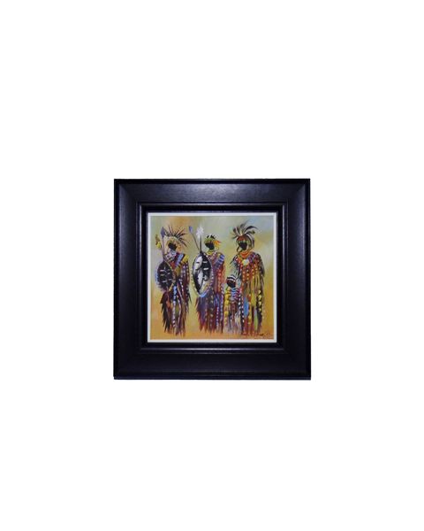 AfricanLadies-Canvas Framed Fine Art Painting-Wall Art