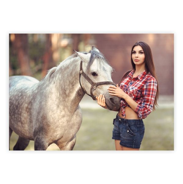Horse and Rider - A1 Poster