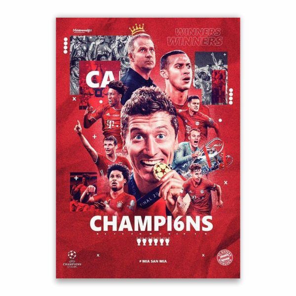 Bayern Munich Champions Poster - A1