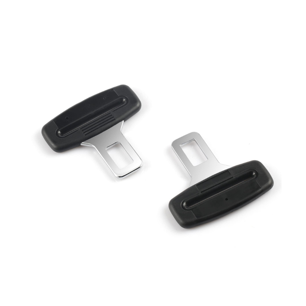 Universal Car Seat Belt Buckle Alarm Silencer Clips 2-Piece Pack