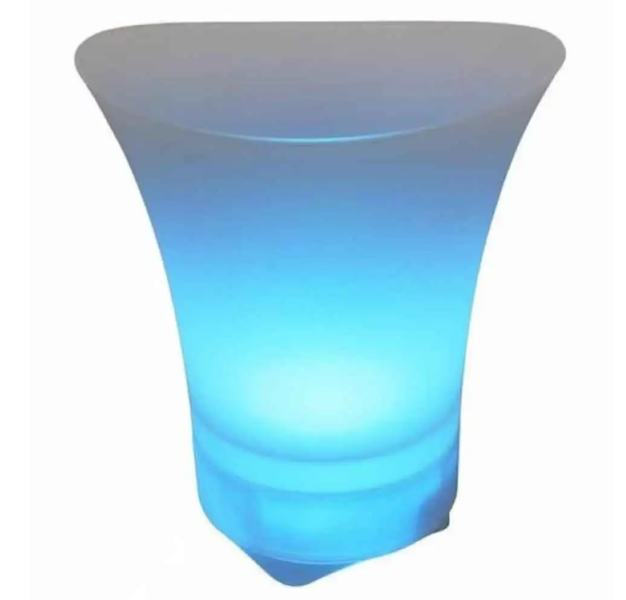 5L LED Bluetooth Ice Bucket with Built-in Speaker - Rechargeable Battery