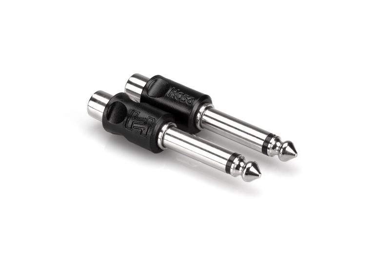Hosa Tech Adapters RCA to 1/4 in TS