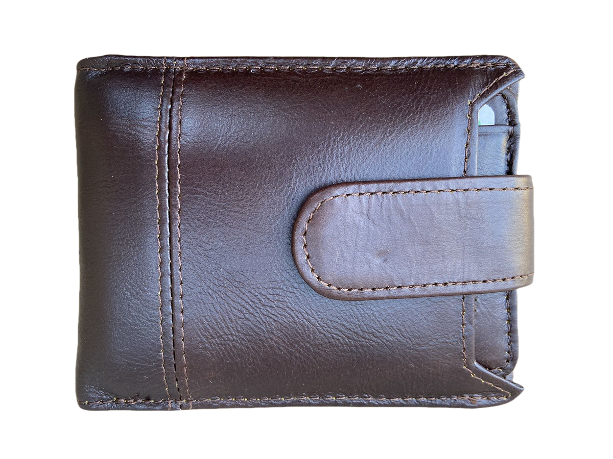 Men's Genuine Leather Bifold Wallet With Removable Slim Card Wallet ,9Card