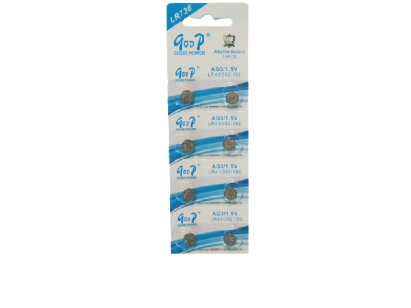 Goop LR41 AG3 1.5V Alkaline Batteries - Pack of 8