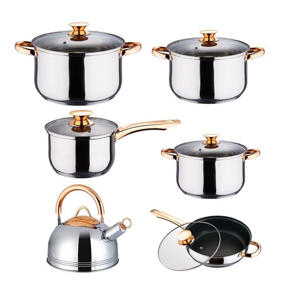 EDITION GOLD GrandKing stainless steel pot set