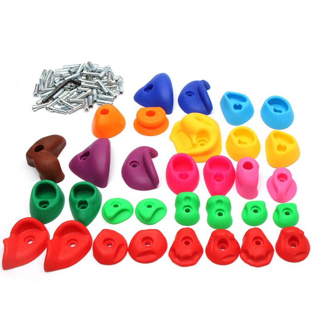 32Piece Children Climbing Rocks Plastic Climbing Rock Wall Stones