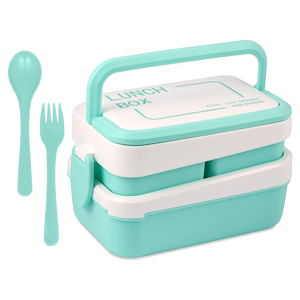 Stackable Bento Box Lunch Box with Utensils