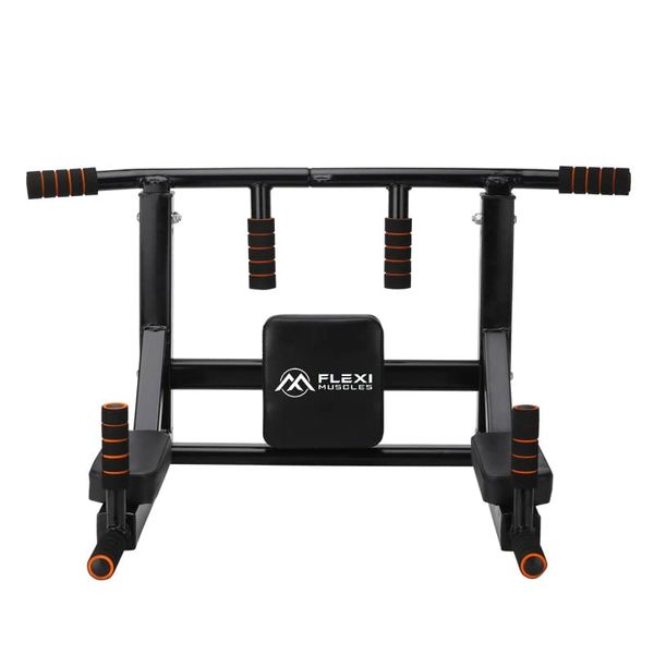 Flexi Muscles - Multifunctional Wall Mounted Pull Up Bar and Dip Station