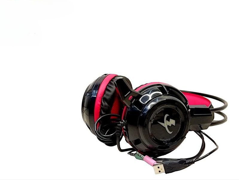 Gaming Headset with Mic and LED Light for PC, Laptop Computer