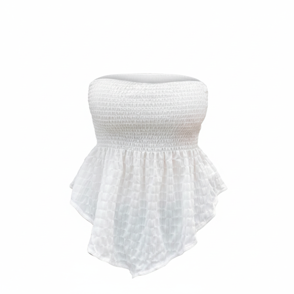 Women's Off The Shoulder Tube Top - White