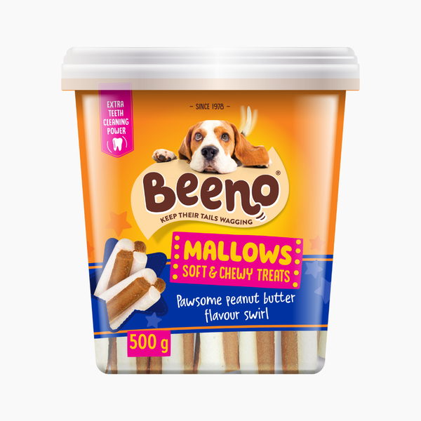 Beeno Mallows Peanut Butter Dog Treats 500g