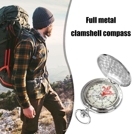 Compass, Metal Camping Compass, Pocket Compass, Waterproof Compass, Portable  Kids Compass For Travel