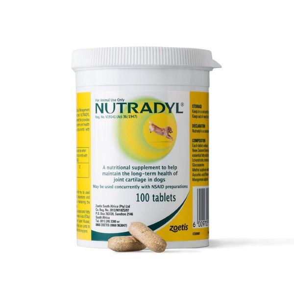 Zoetis - 100 Nutradyl Tablets (Joint Health) (Pack Of 2)