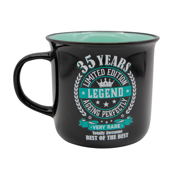 Legends Mug - 35 Years - Turquoise
