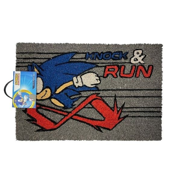 Sonic The Hedgehog (Knock And Run) Coir Doormat (60cm x 40cm)