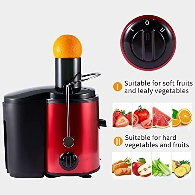 800W Juice Extractor Fruits & Vegetables Juicer - Red | Shop Today